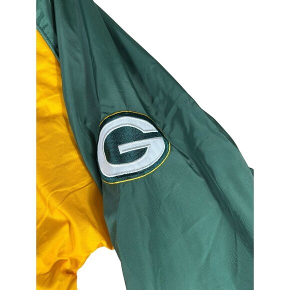 VTG Green Bay Packers NFL Pullover Windbreaker Jacket Reebok On Field Sz M - Picture 9 of 14